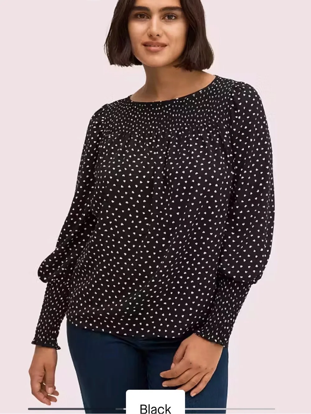 Kate spade heartbeat shocked top
